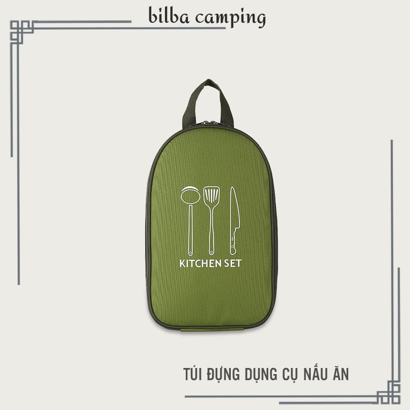 Túi đựng dụng cụ nấu ăn bếp dã chiến dùng đi du lịch cắm trại dã ngoại ngoài trời